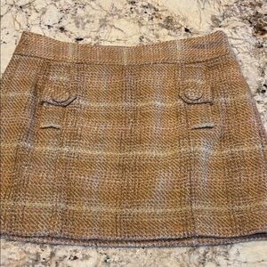 Banana Republic Brown Plaid mini Skirt